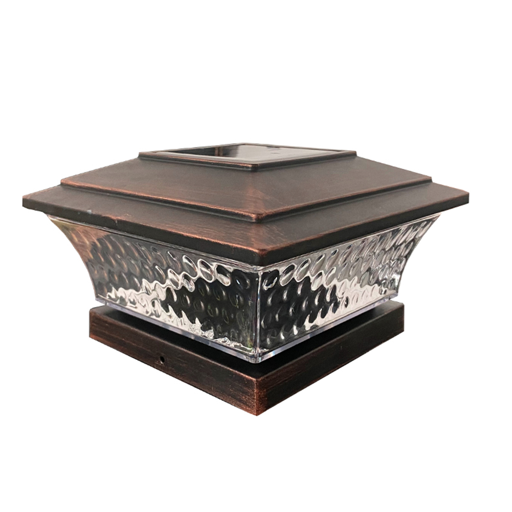 Outdoor Power House - Solar Light Fence Gate Pillar Head