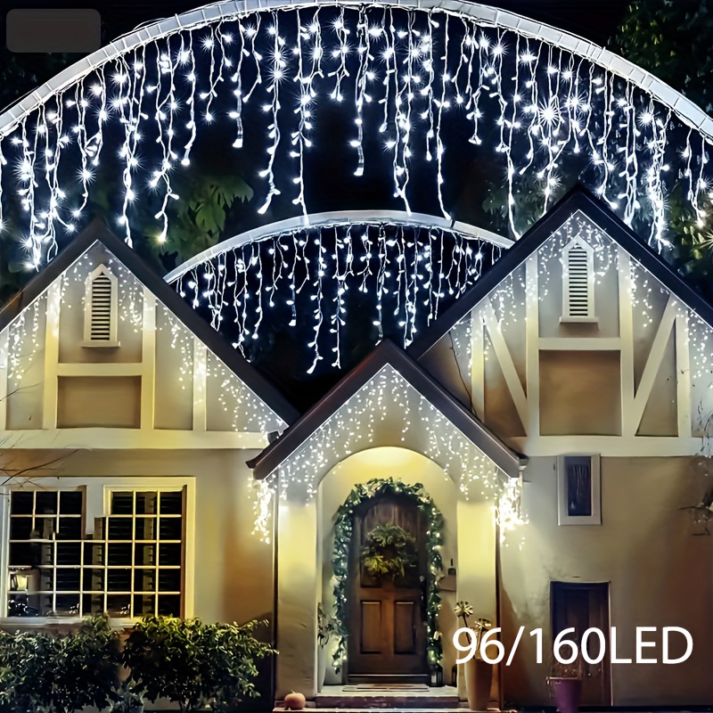Solar Powered Outdoor Icicle S - огляд і ціна Outdoor Solar Power Xmas Lights