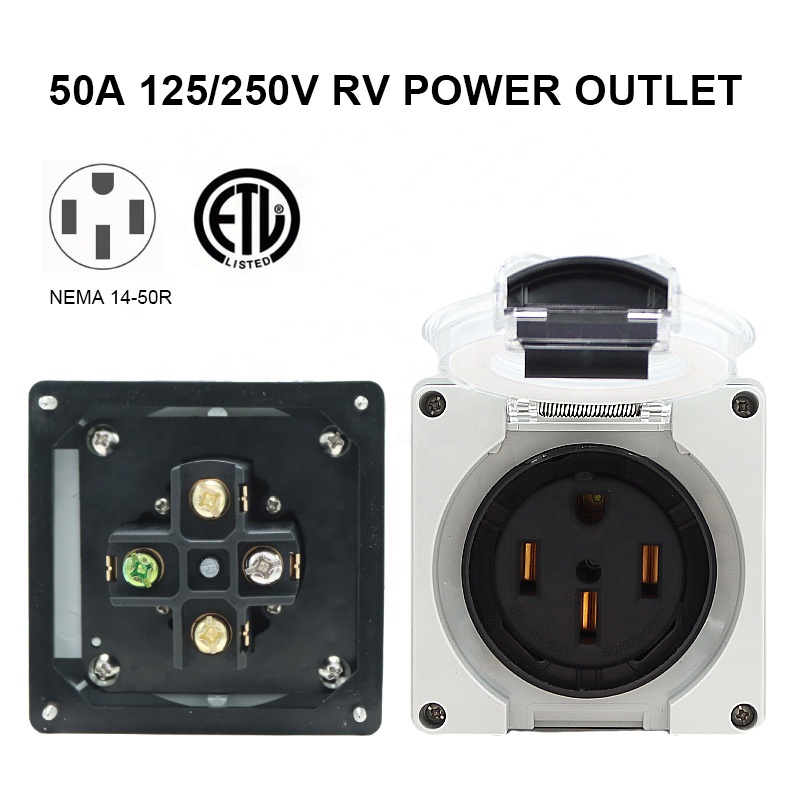 50 Amp Generator RV Power Inle - огляд і ціна Outdoor Power Receptacle Box
