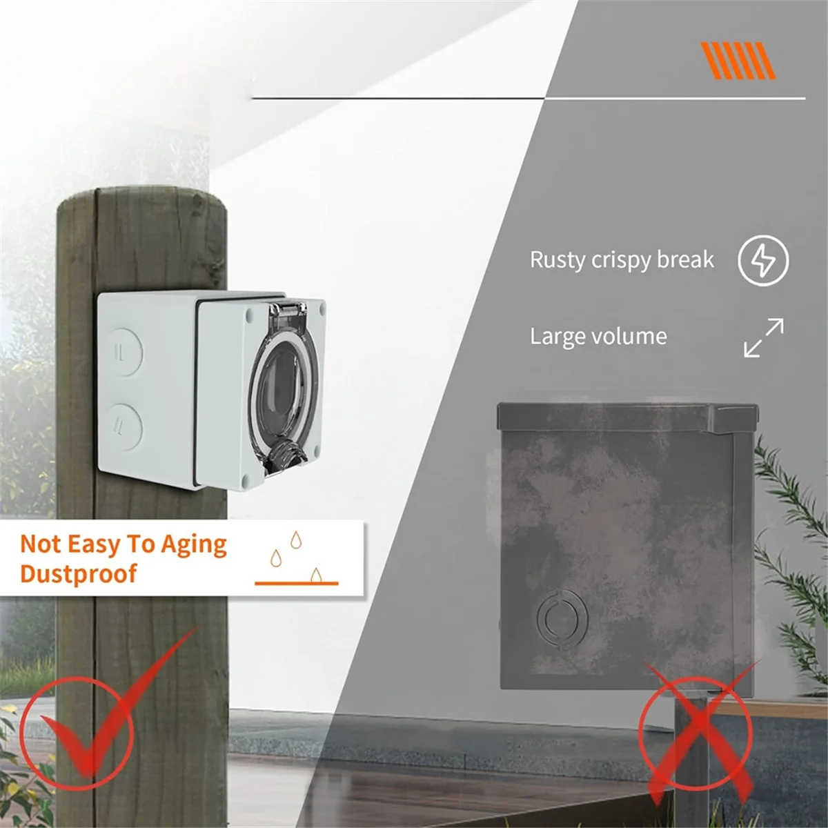 AT16 50Amp Power Outlet Box, 1 - огляд і ціна Outdoor Power Receptacle Box