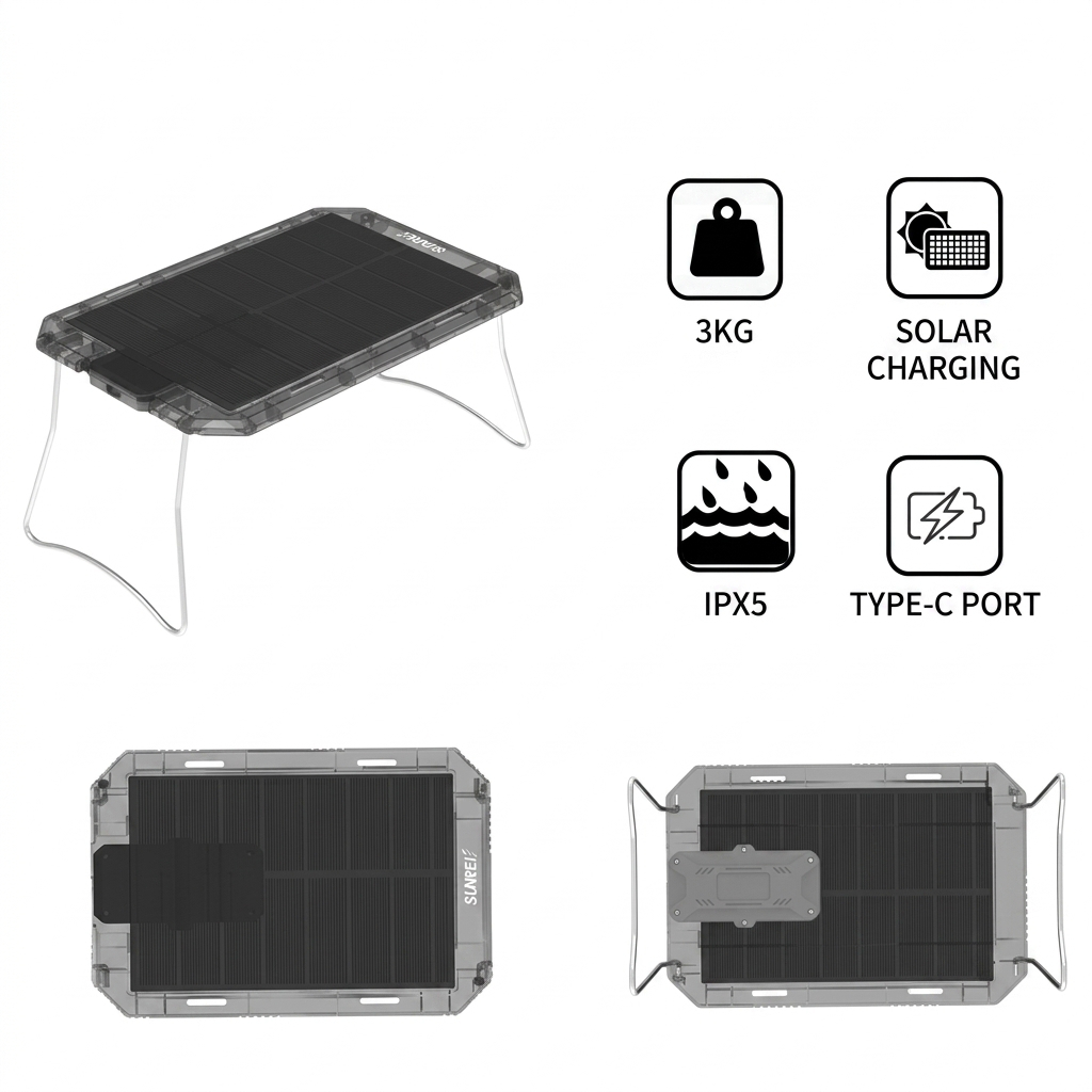 Solar Powered Folding Camping  - огляд і ціна Panel Power Outdoor