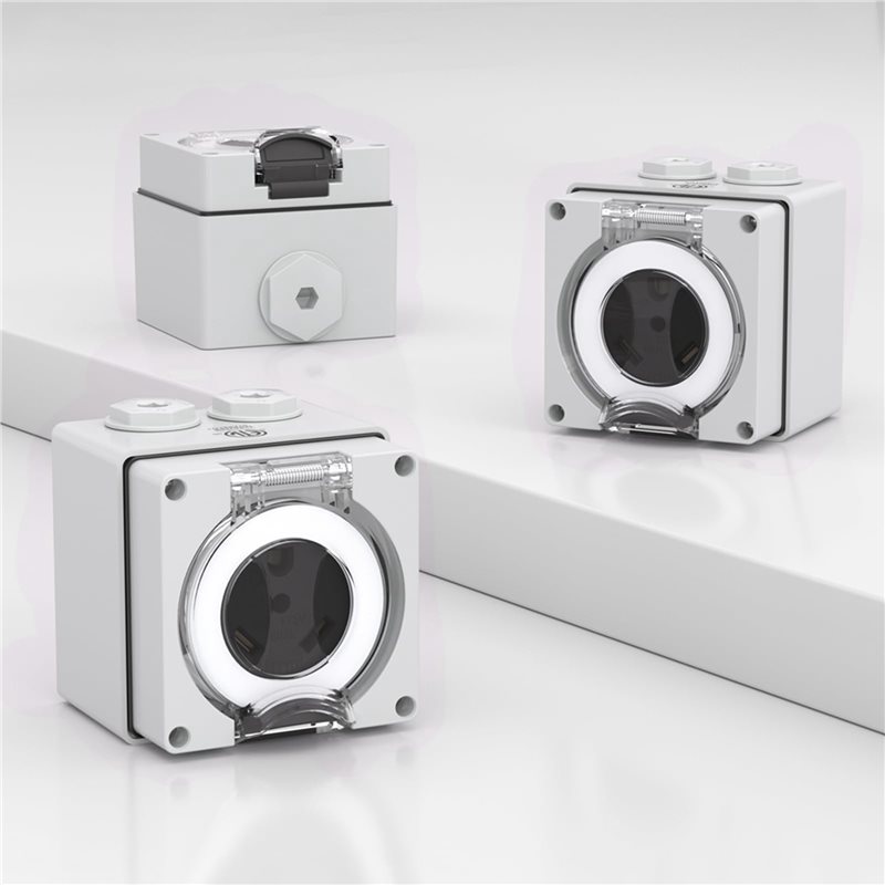 2X 30Amp Power Outlet Box,125V - огляд і ціна Outdoor Power Receptacle Box