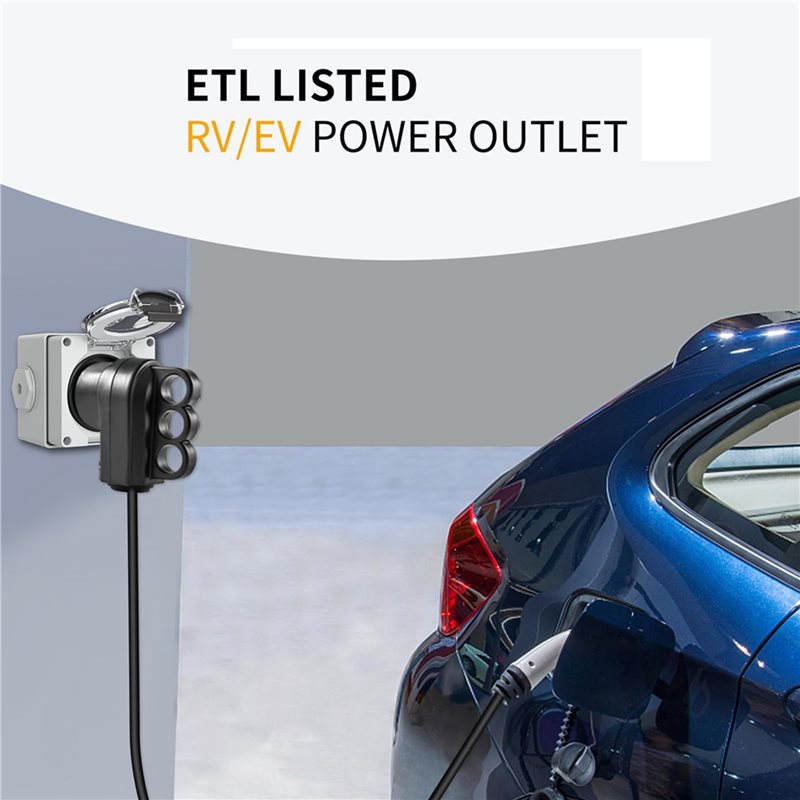 2X 30Amp Power Outlet Box,125V - огляд і ціна Outdoor Power Receptacle Box
