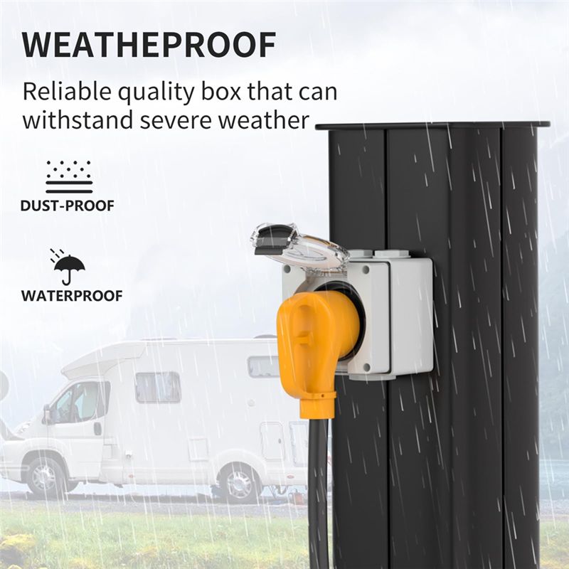 ABYP NEMA TT-30R 30Amp Power O - огляд і ціна Outdoor Power Receptacle Box
