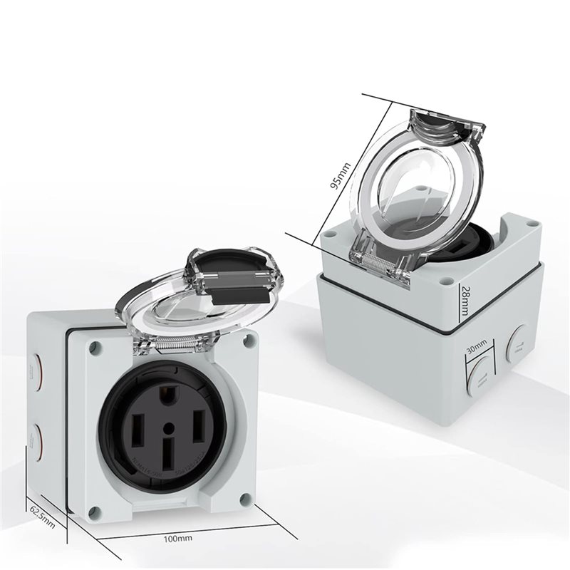 ABLK 6X 50Amp Power Outlet Box - огляд і ціна Outdoor Power Receptacle Box