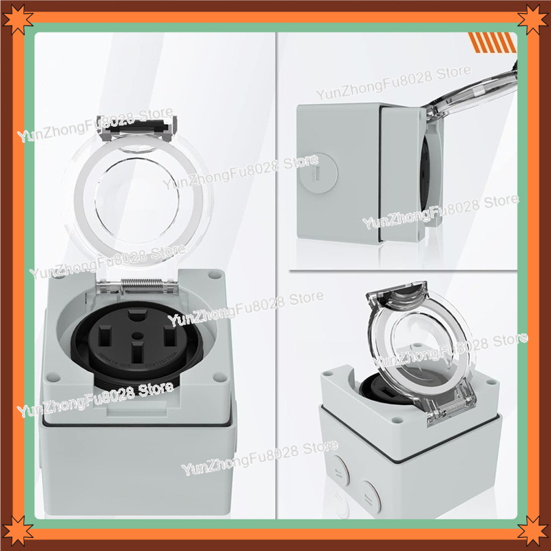 50Amp 14-50R Power Outlet Box  - огляд і ціна Outdoor Power Receptacle Box