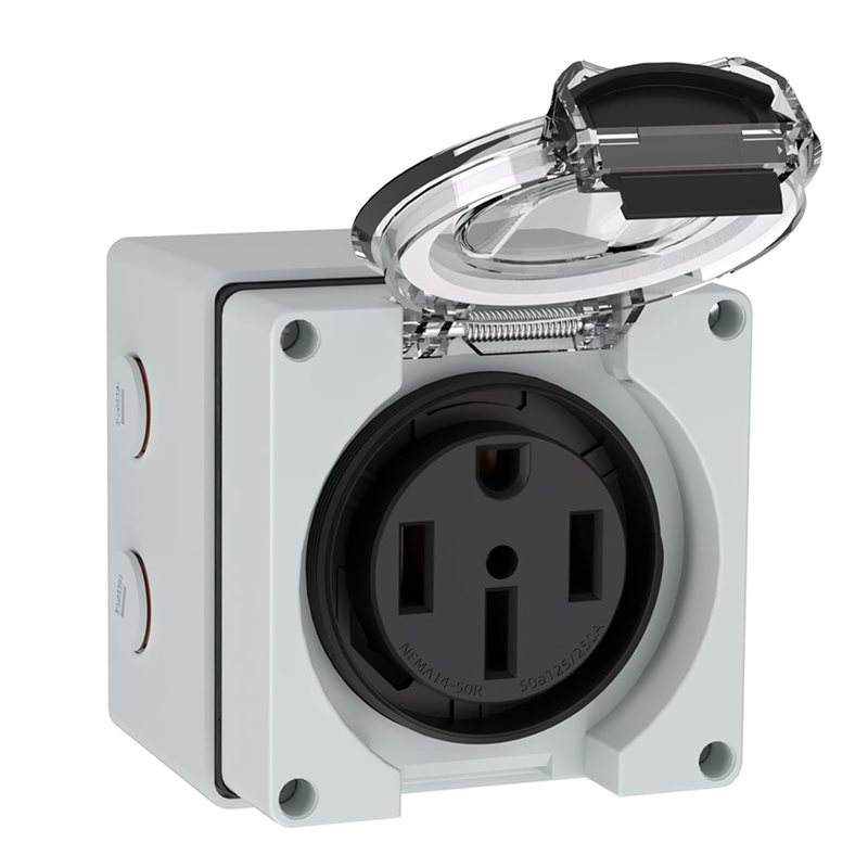 Y17A 6X 50Amp Power Outlet Box - огляд і ціна Outdoor Power Receptacle Box