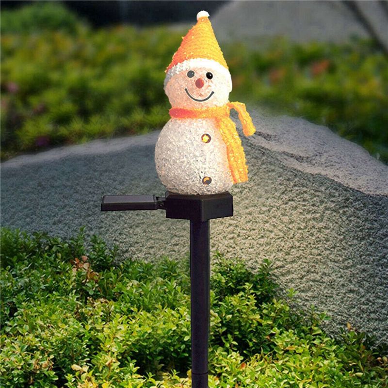 A01F-3X Snowman Solar Lights C - огляд і ціна Outdoor Solar Power Xmas Lights