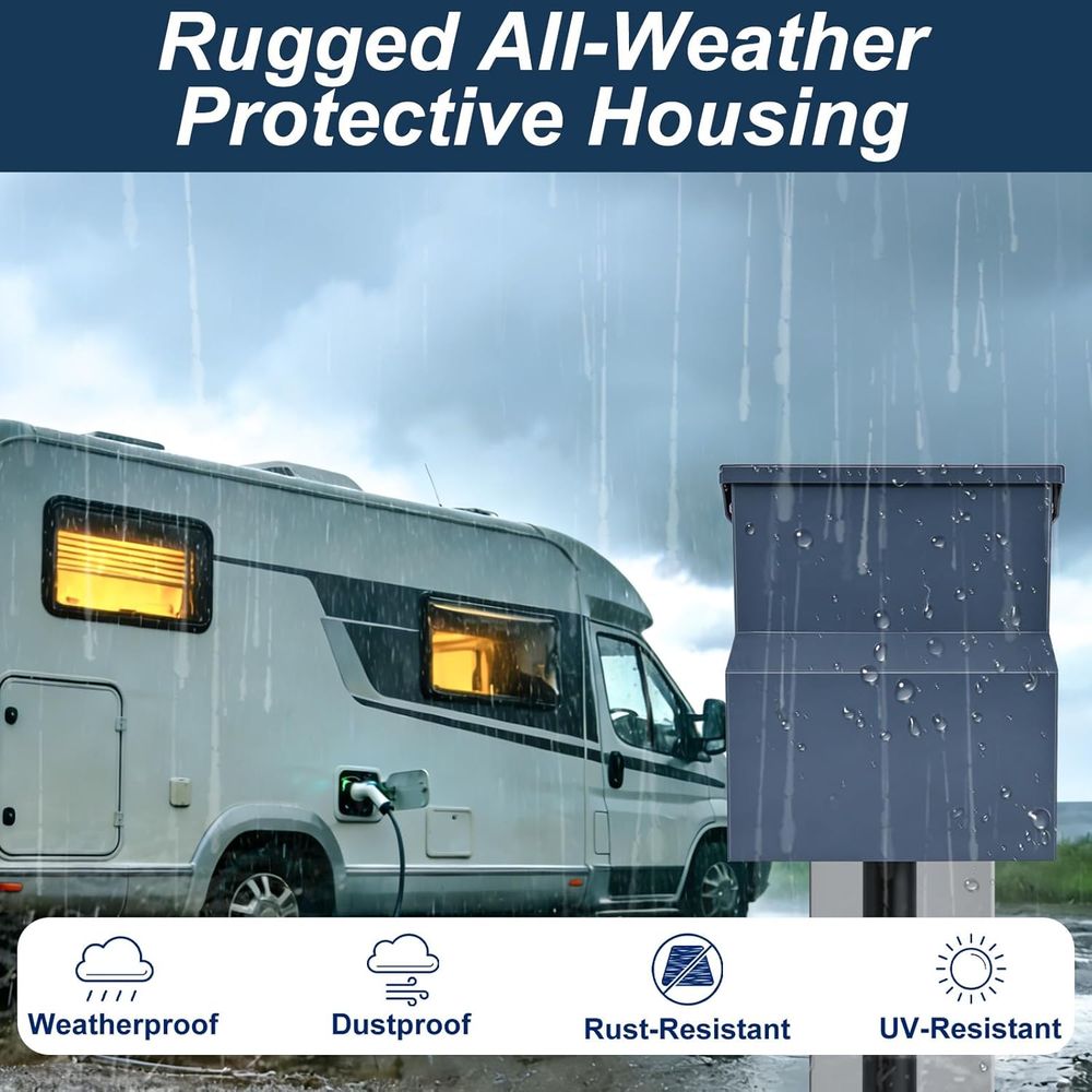 RV Electrical Panel with Break - огляд і ціна Outdoor Power Receptacle Box