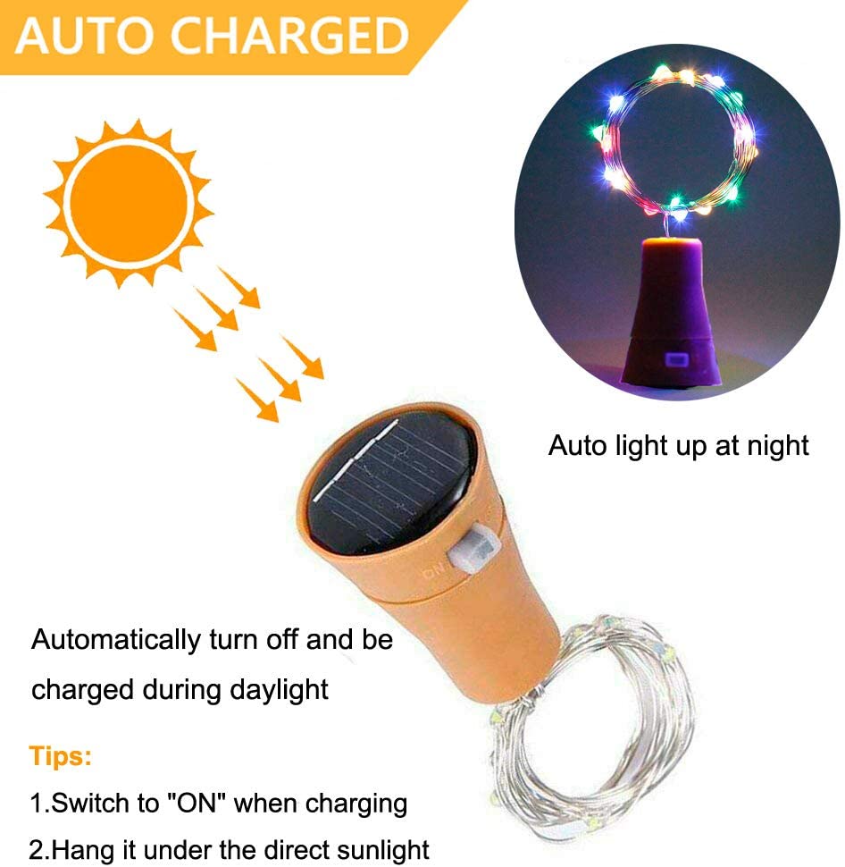 Solar Wine Bottle Led String F - огляд і ціна Outdoor Power For Wedding
