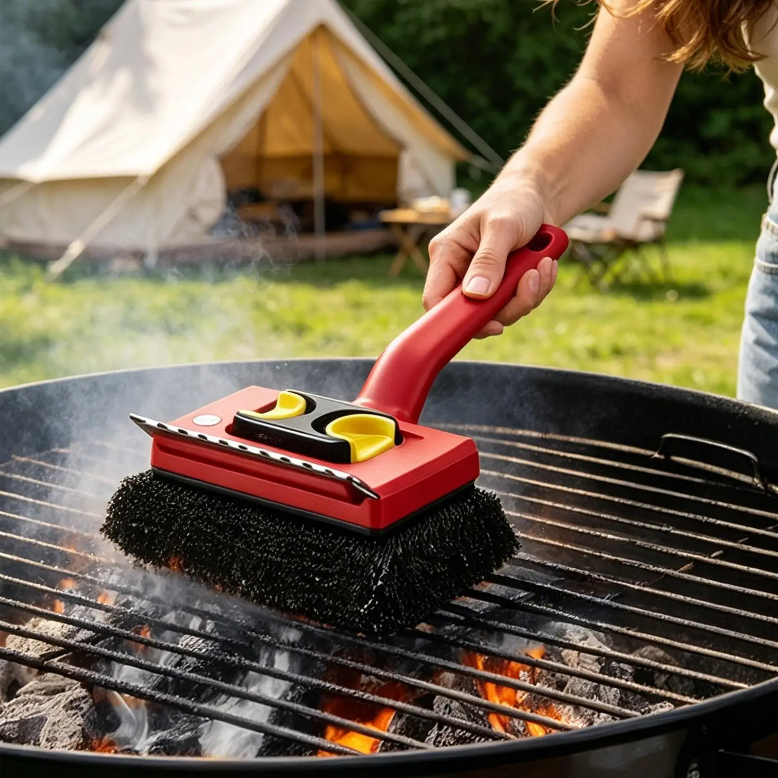 Long Handle Electric Grill Bru - огляд і ціна Outdoor Power Brush
