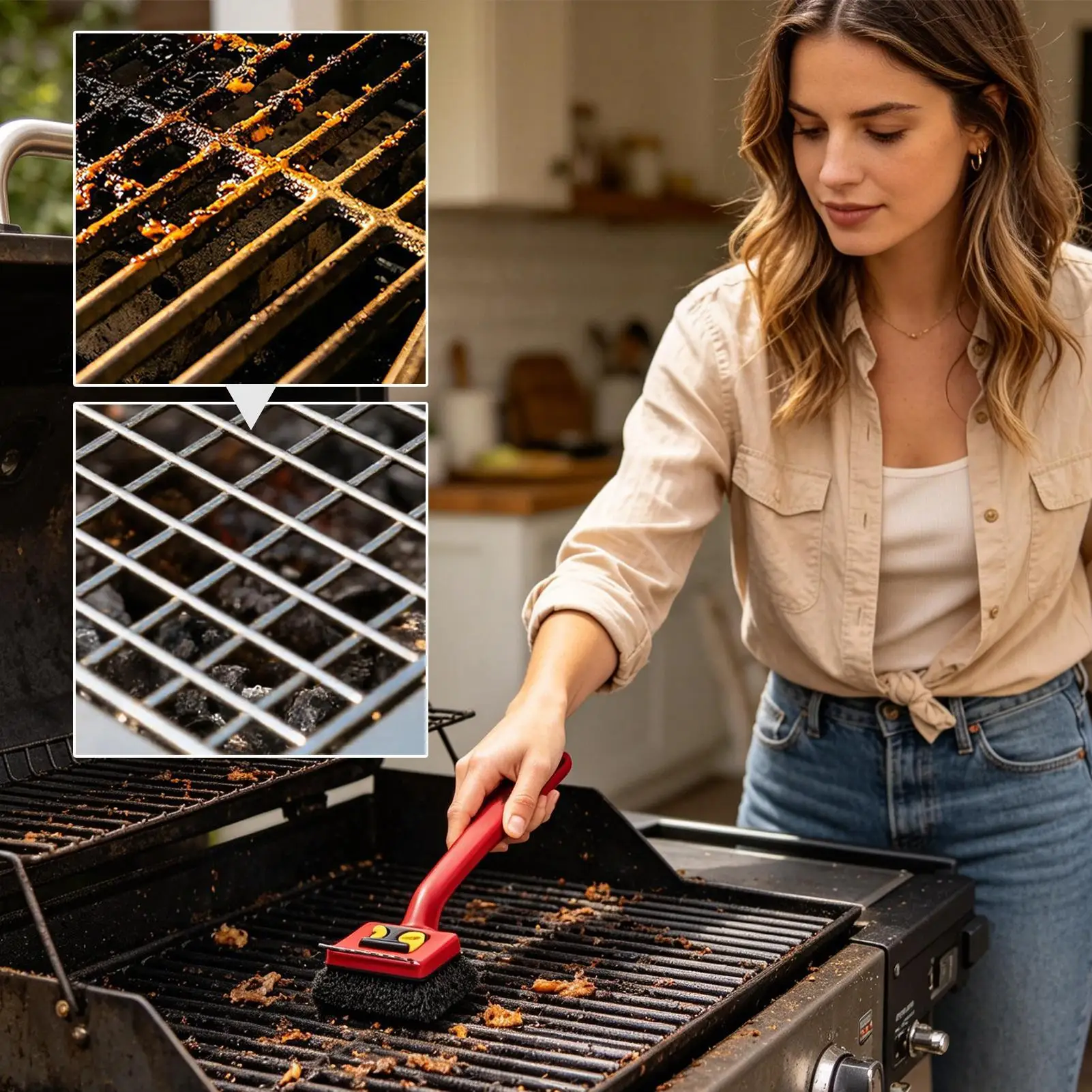Long Handle Electric Grill Bru - огляд і ціна Outdoor Power Brush