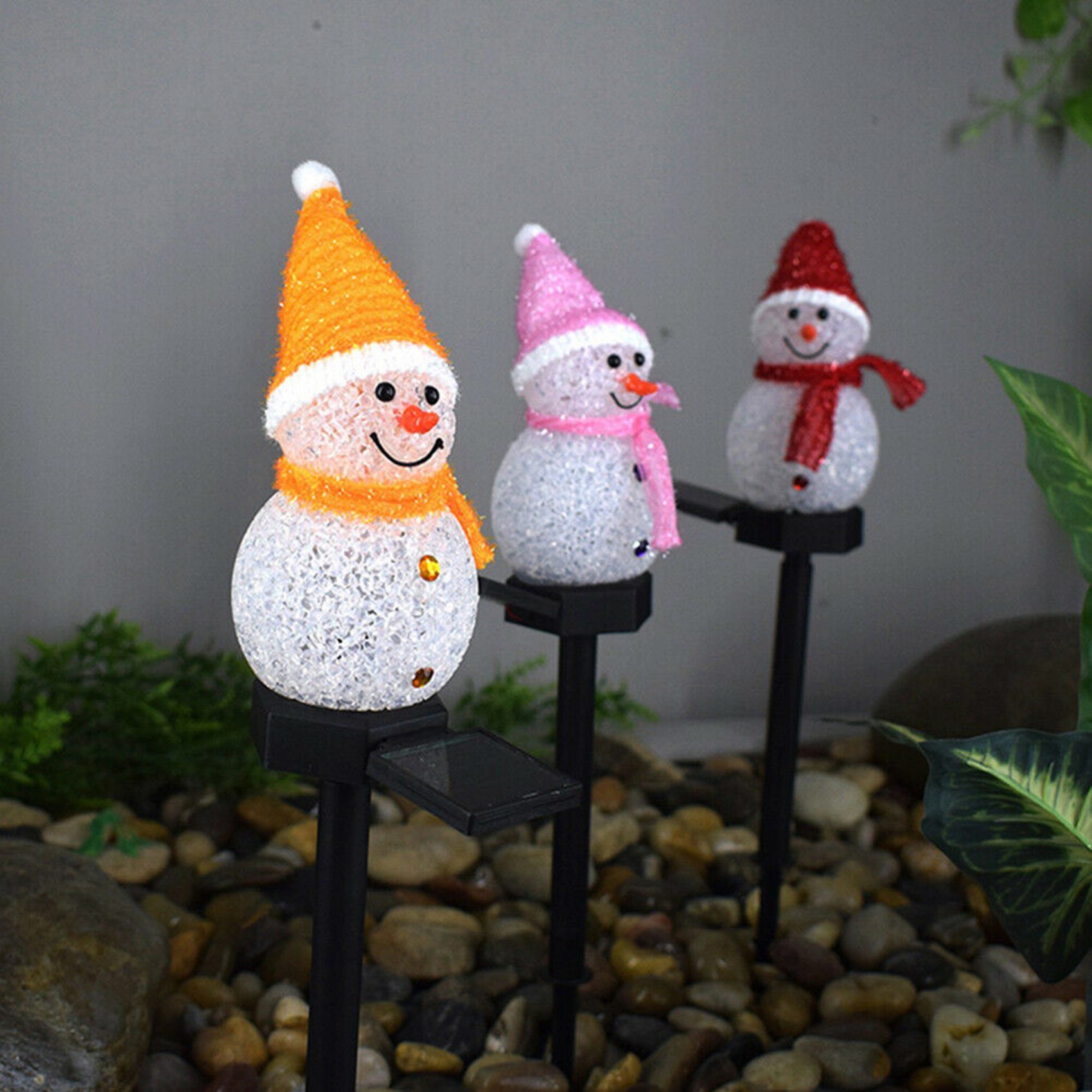 A72P Snowman Solar Lights Chri - огляд і ціна Outdoor Solar Power Xmas Lights