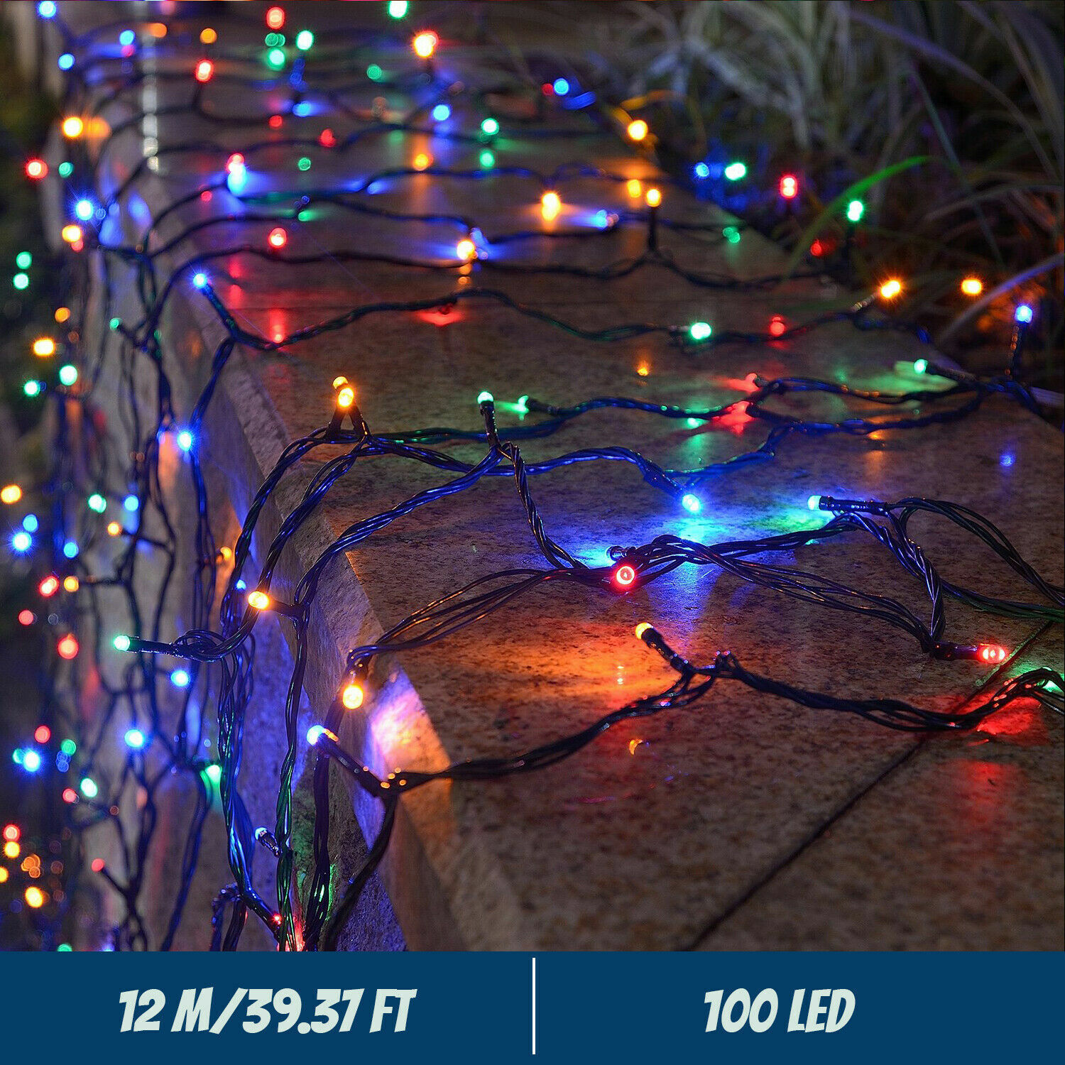 LED Solar String Lights 300LED - огляд і ціна Outdoor Solar Power Xmas Lights