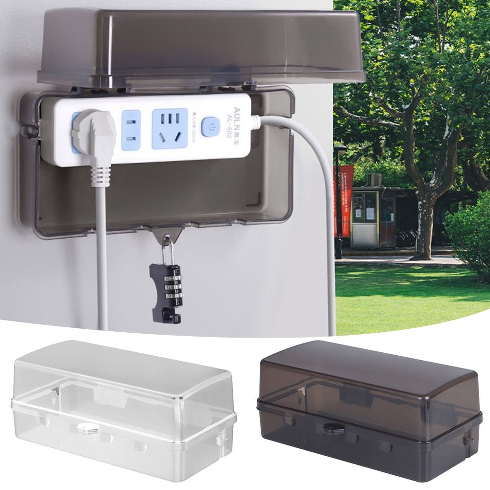 Portable Plastic Plug Box Anti - огляд і ціна Extension Cord Outdoor