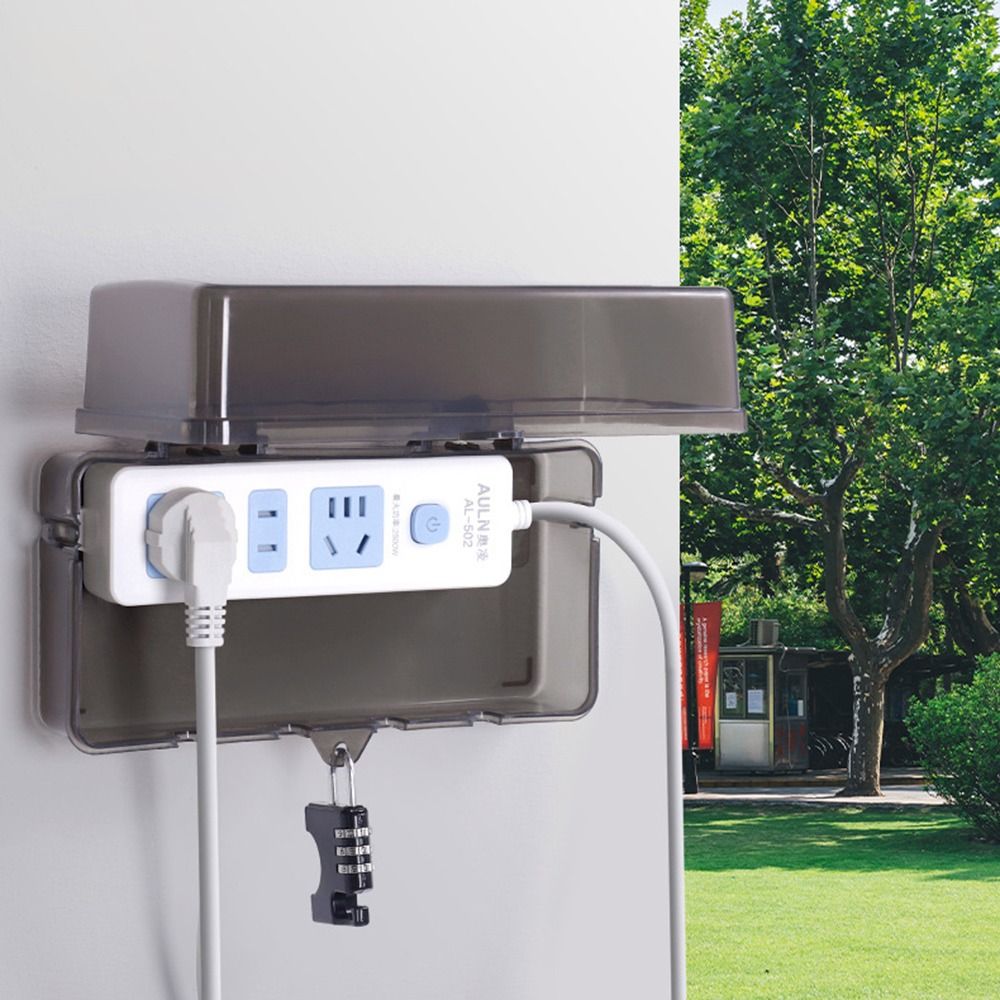 Portable Plastic Plug Box Anti - огляд і ціна Extension Cord Outdoor