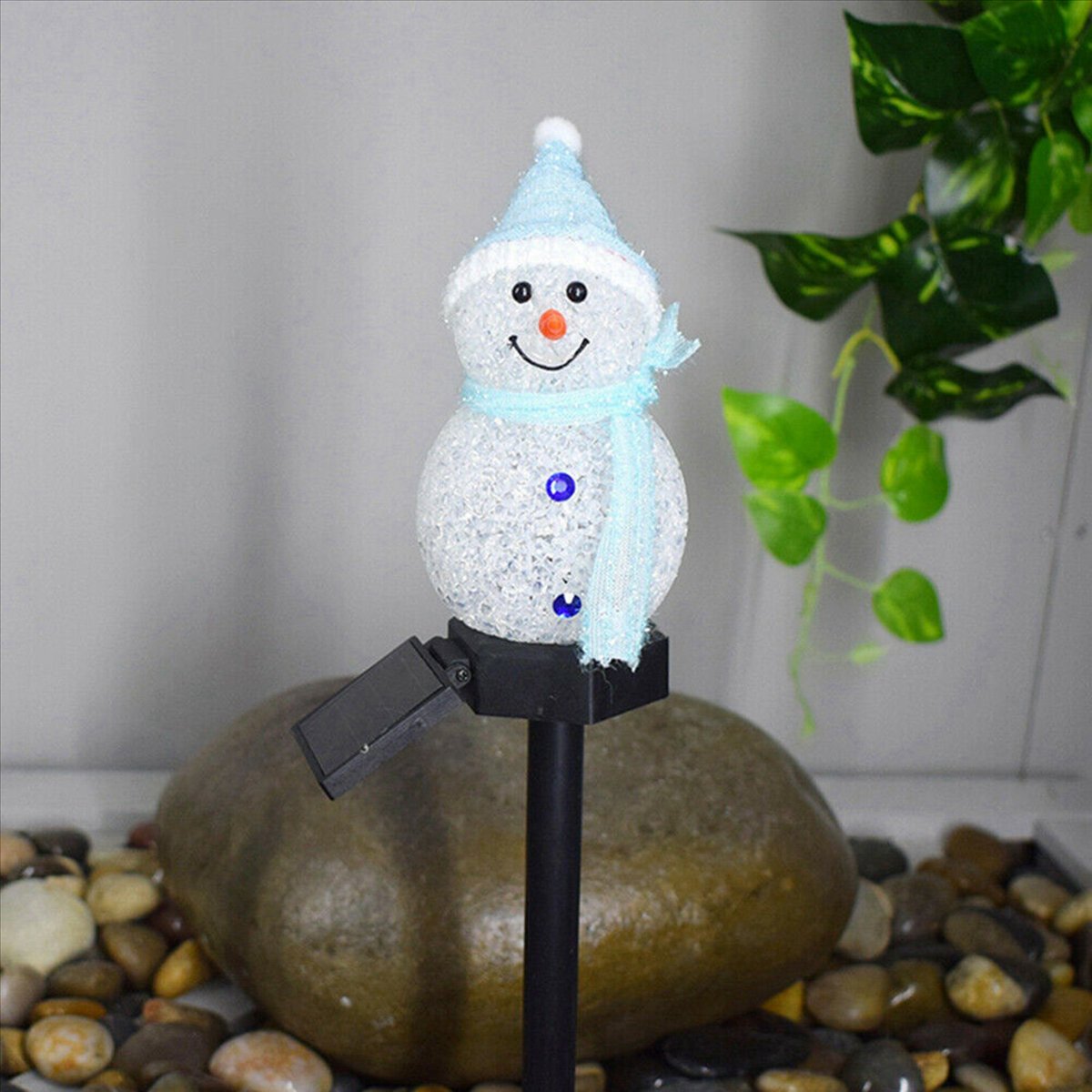 New 4X Snowman Solar Lights Ch - огляд і ціна Outdoor Solar Power Xmas Lights