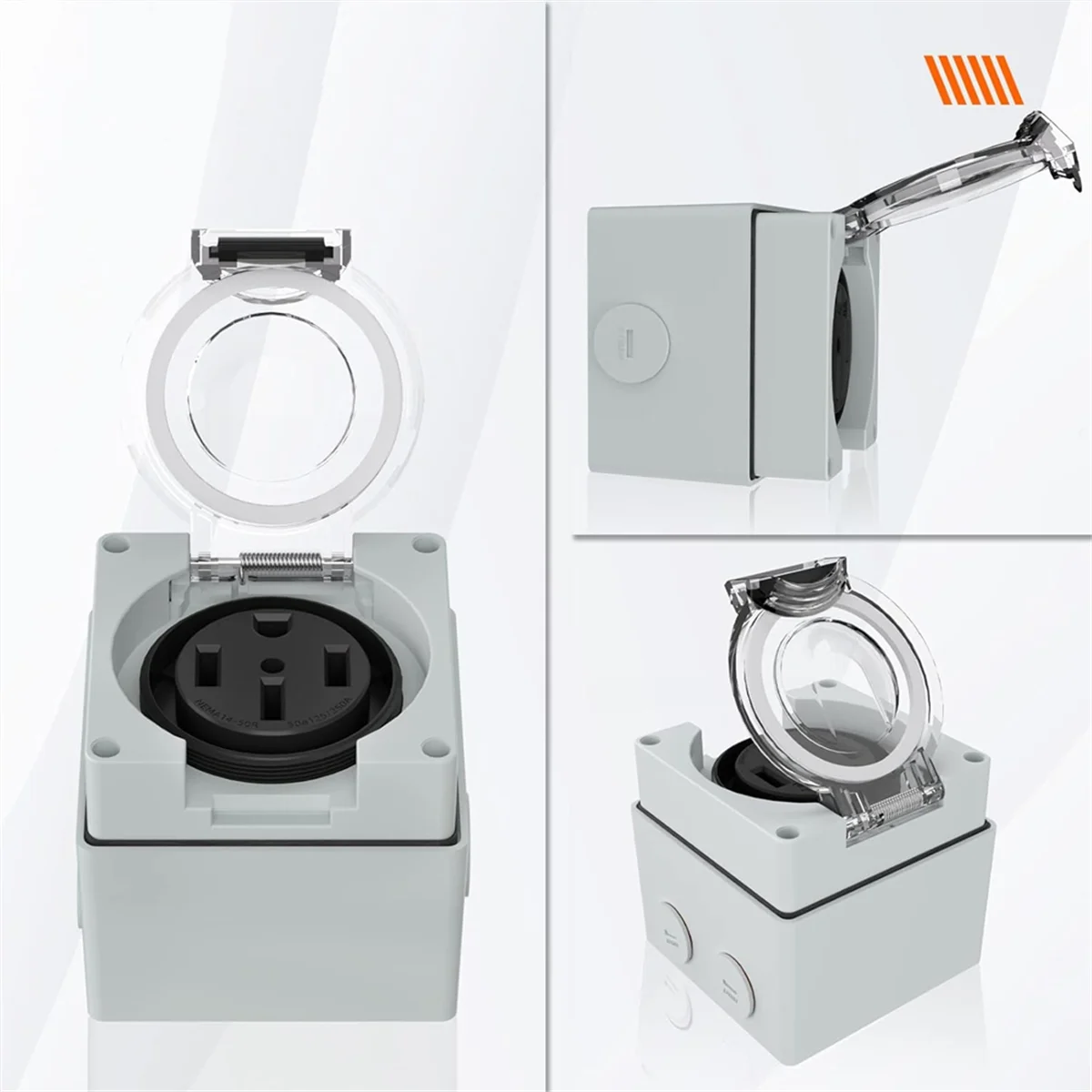 Power Outlet Box, 125/250Volt  - огляд і ціна Outdoor Power Receptacle Box