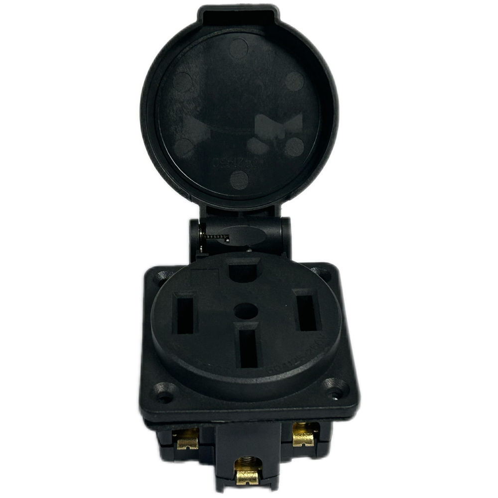 Black Waterproof 50 Amp Genera - огляд і ціна Outdoor Power Receptacle Box