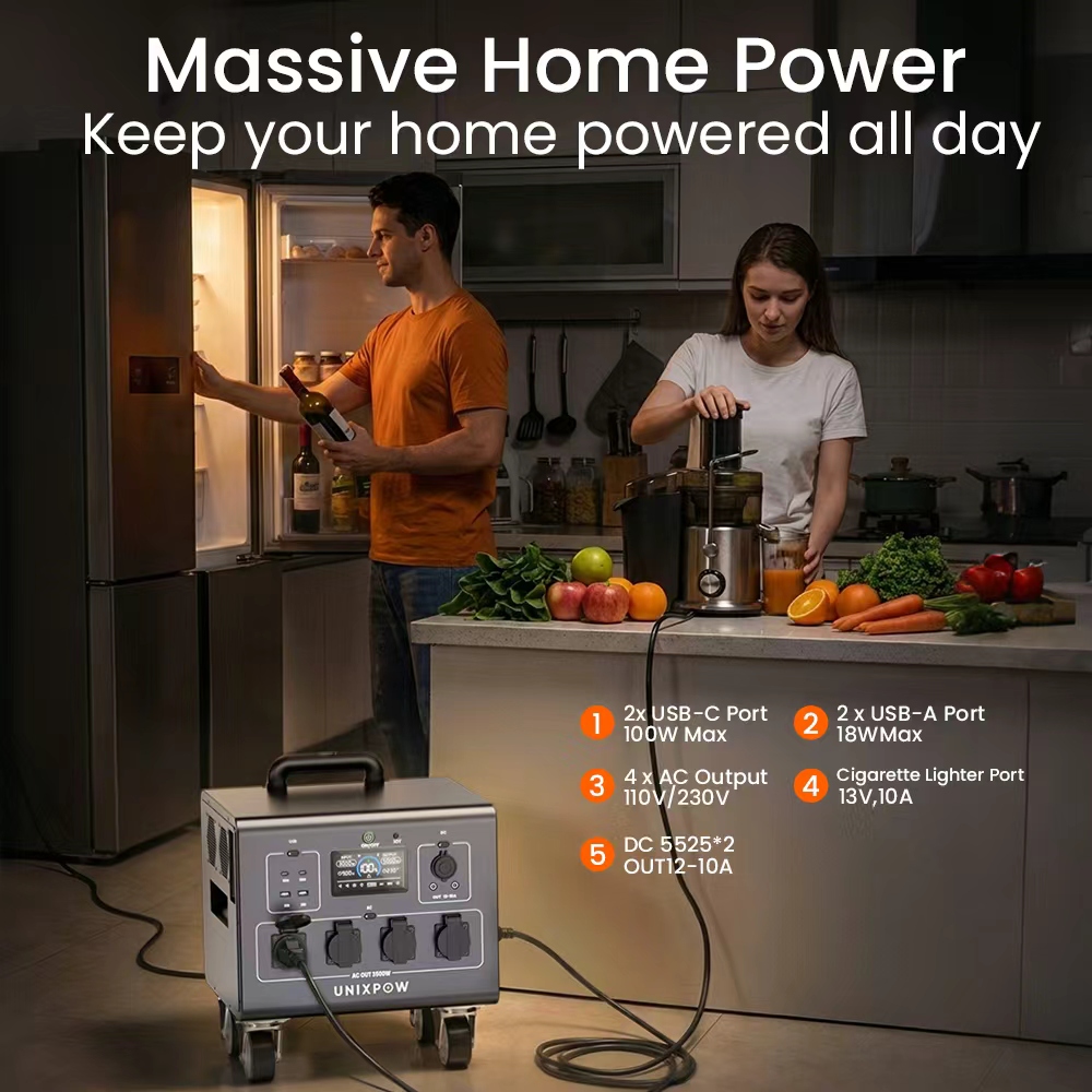 3000W Generator Portable Emerg - огляд і ціна Outdoor Uninterruptible Power Supply