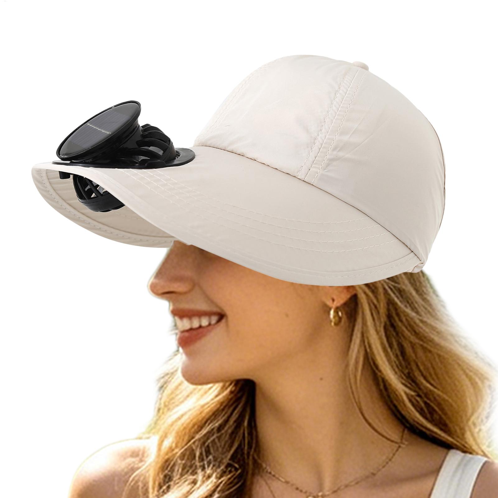 Solar-Powered Charging Fan Cap - огляд і ціна Outdoor Power Block