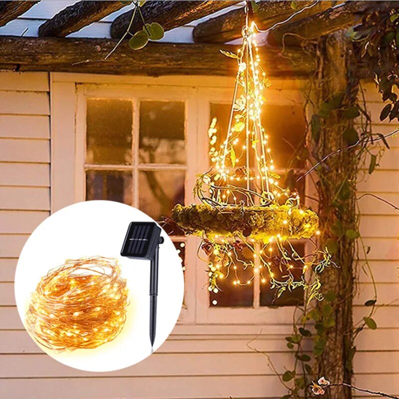100 LED Solar Fairy Waterproof - огляд і ціна Outdoor Power For Wedding