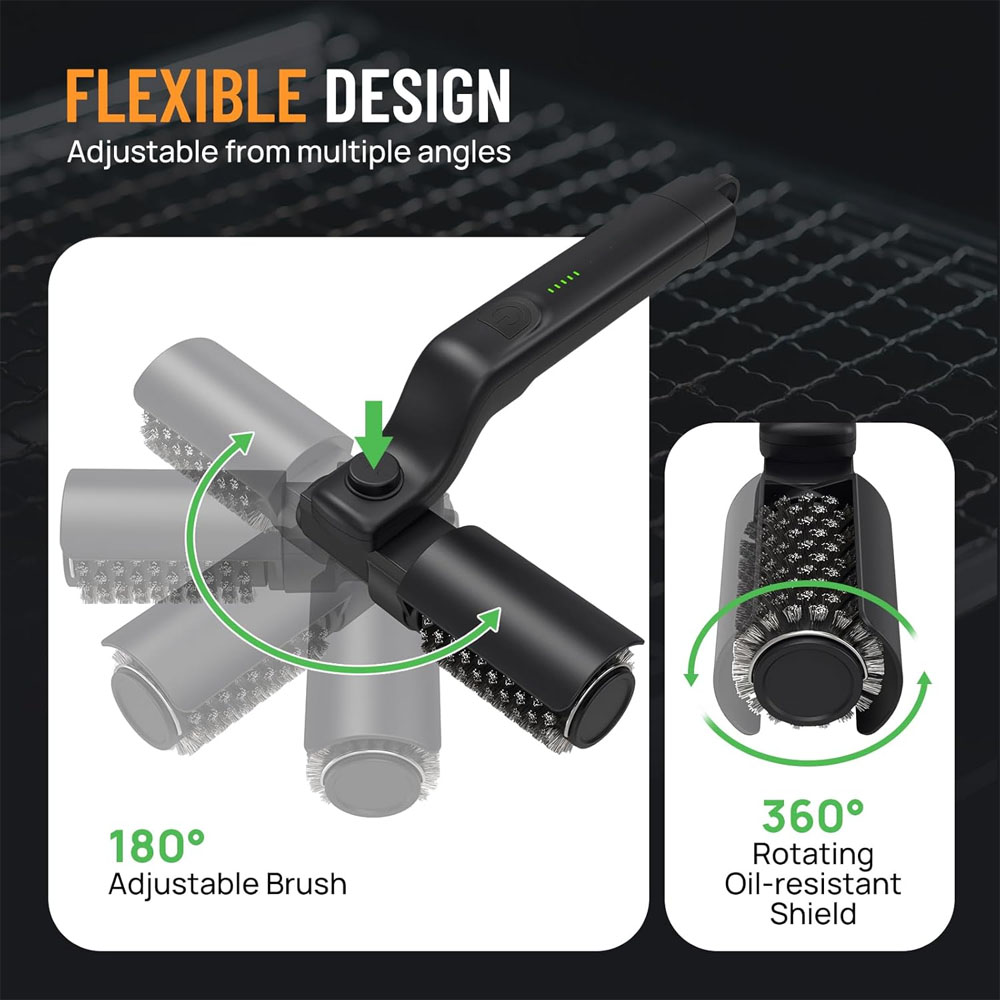 Electric Grill Brush Rechargea - огляд і ціна Outdoor Power Brush