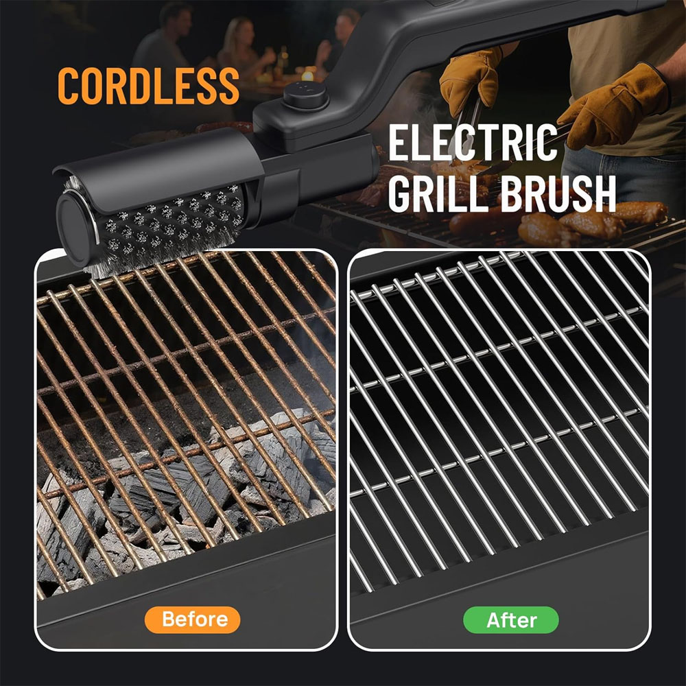 Electric Grill Brush Rechargea - огляд і ціна Outdoor Power Brush