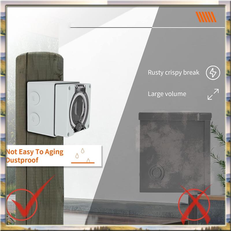 AA46 HOT-50Amp Outdoor Power O - огляд і ціна Outdoor Power Receptacle Box