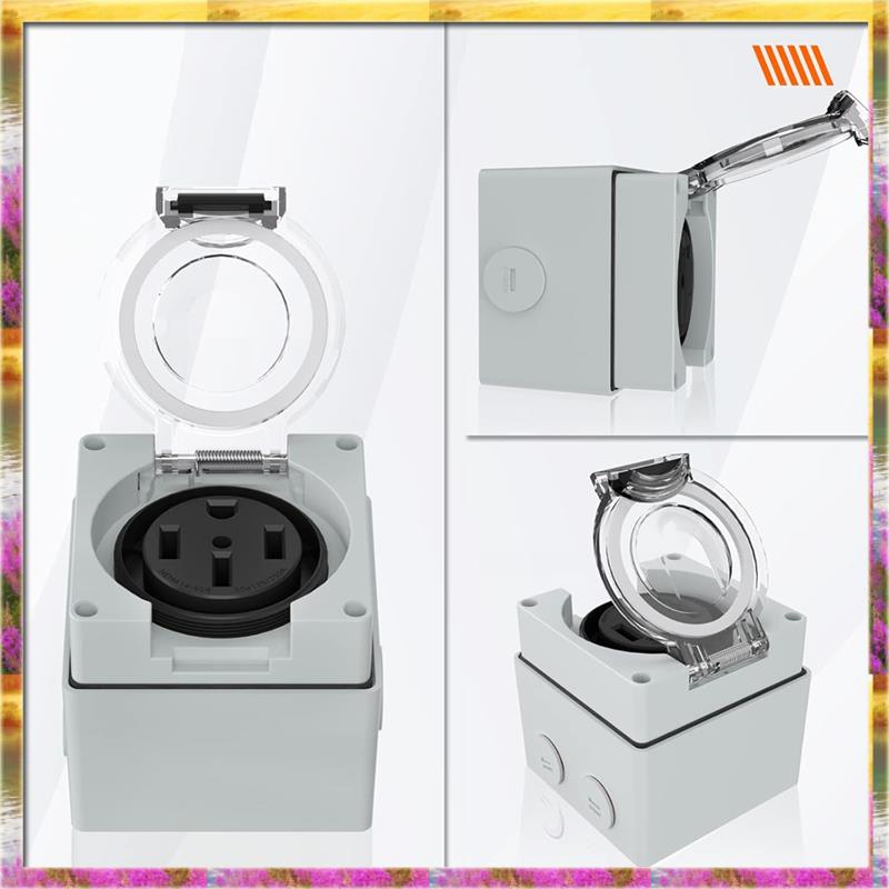 AA46 HOT-50Amp Outdoor Power O - огляд і ціна Outdoor Power Receptacle Box