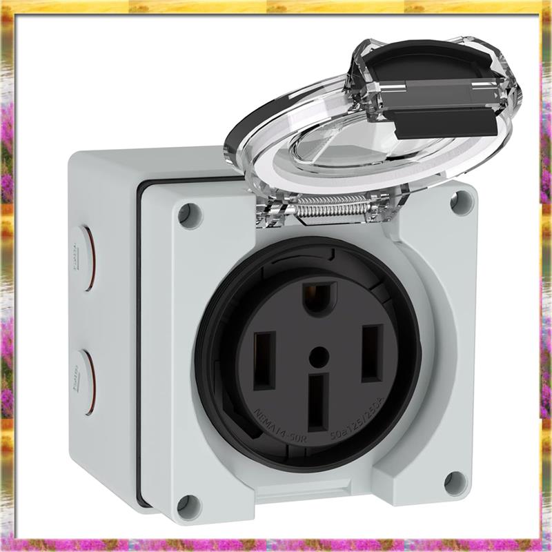 AA46 HOT-50Amp Outdoor Power O - огляд і ціна Outdoor Power Receptacle Box